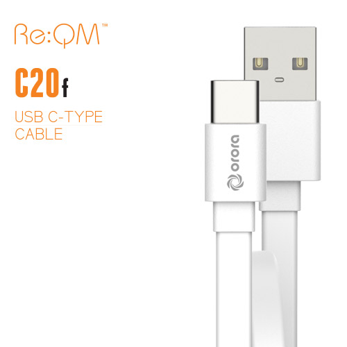 리큐엠 USB Type-C 플랫 케이블 20cm (C20F)